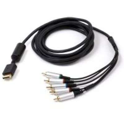Sony Playstation TV/AV Connection Component Cable/Lead for PS2 or PS3 Gold Plated