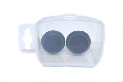 Universal Thumb Grips / Anologue Grips / Anologue Covers (2 pack - Black with Green Ring)