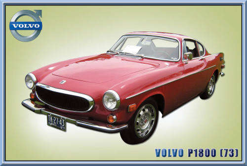 Volvo P1800 - Classic Metal Sign