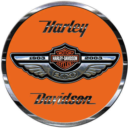 Harley - Live to Ride - Round Classic Metal Sign