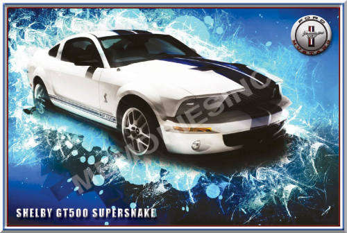 Mustang GT500 Supersnake (2009) - Classic Metal Sign