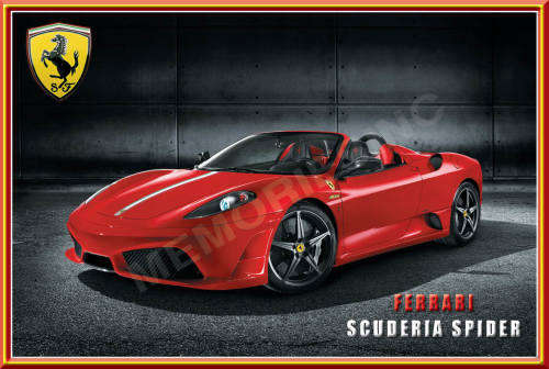 Ferrari Scuderia Spider (09) - Classic Metal Sign