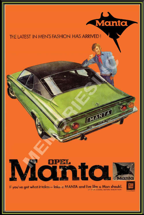 Opel Manta (71) - Classic Metal Sign