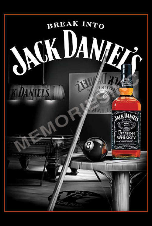 Jack Daniels - Hand Drawn Bottle - Magnet