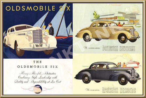 Oldmobile 6 Coupe (37) - Classic Metal Sign