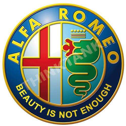 Alfa Romeo - Beauty is not enough - Classic Round Metal Sign