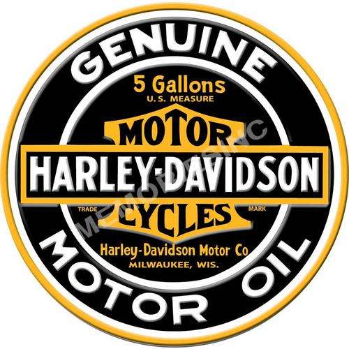 Harley Motor Oil Metal Sign