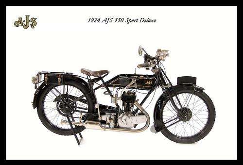 AJS 350 Sport Deluxe (1924) - Classic Metal Sign