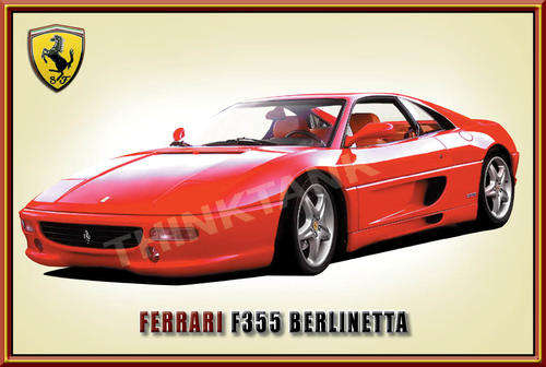 Ferrari F355 Berlinetta - Classic Metal Sign