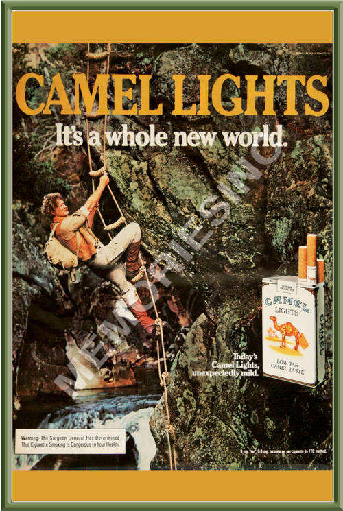 Camel Cigarettes Advert - Classic Metal Sign