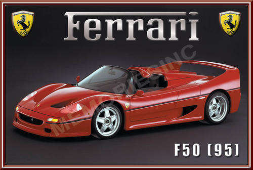 Ferrari F50 (1995) - Classic Metal Sign