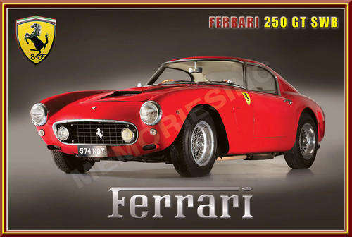 Ferrari 250 GT SWB (60) - Classic Metal Sign