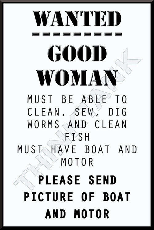 Pub Funny Metal Sign - Good Woman