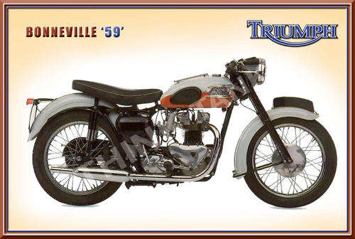 Triumph Bonneville (59) - Metal Sign