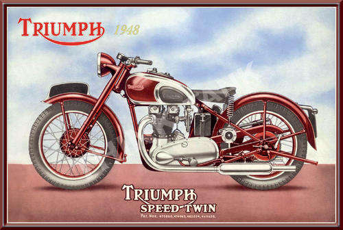 Triumph SpeedTwin (48) - Metal Sign