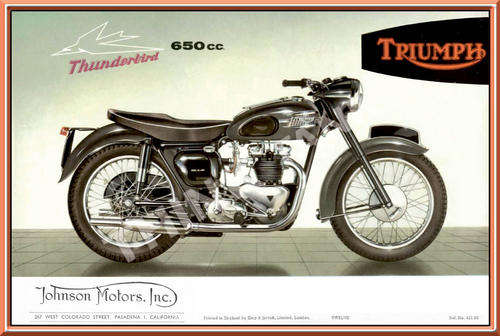 Triumph Thunderbird (58) - Metal Sign