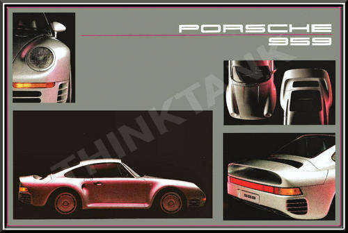 Porsche 959 Metal Sign
