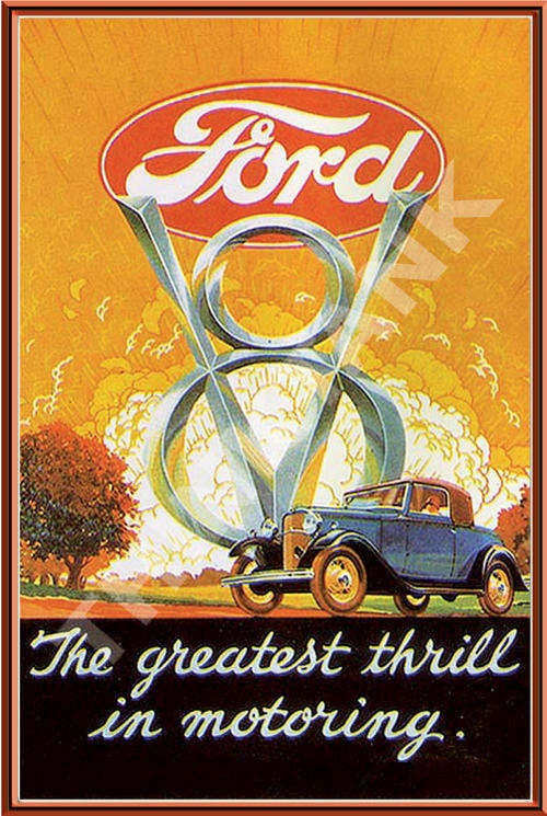 Ford V8 (1932) Metal Sign