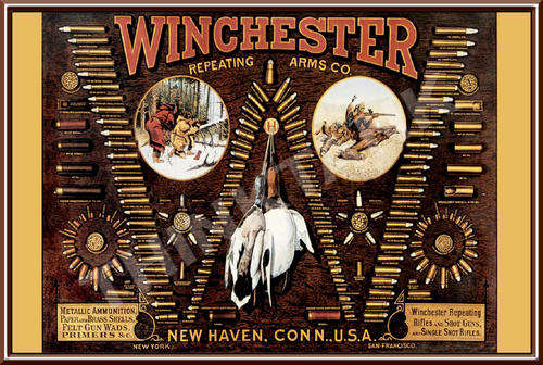 Classic Winchester Repeating Arms Metal Sign