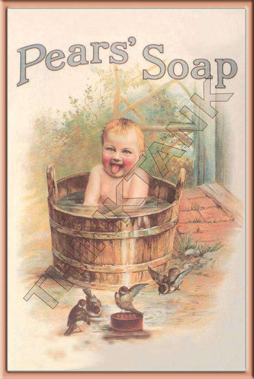 Pears Soap Metal Sign - Baby
