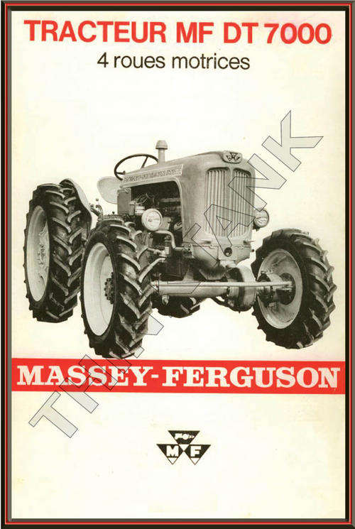 Massey Ferguson Metal Sign - DT 7000
