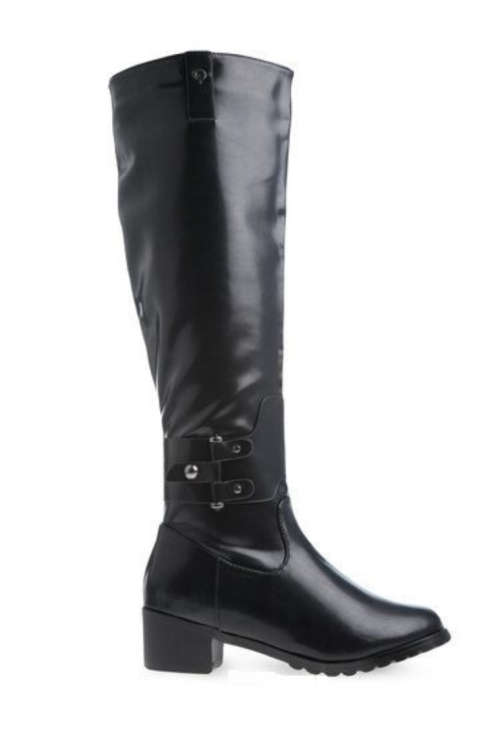 Original Ladies Bronx Bianca High Boots - Size 7 with side zip half way down