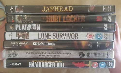 Collection of War movies * 1 bid * As new