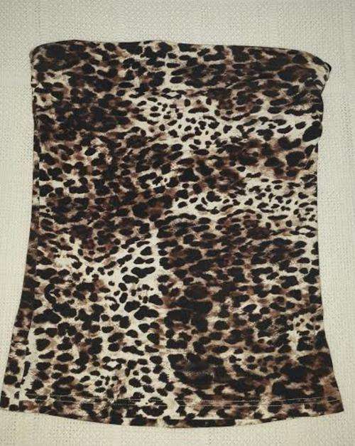 H&M UK Leopard Print tailored boob tube * Never worn!!
