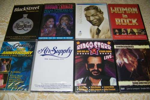 Music DVDs (8 dvds for 1 bid)