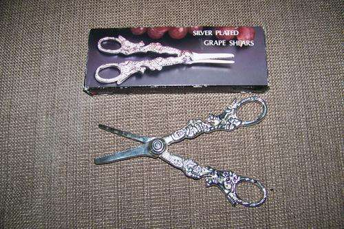 Silver Plated Grape Shears