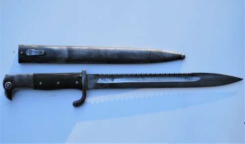 VERY RARE 1909 GERMAN kS98 SAW-BACK BAYONET - SOUTH WEST AFRICAN KAISERLICHE SCHUTZTRUPPE