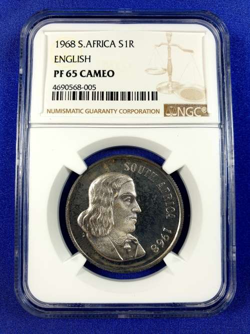 1968 1 Rand English Graded NGC PF 65 Cameo