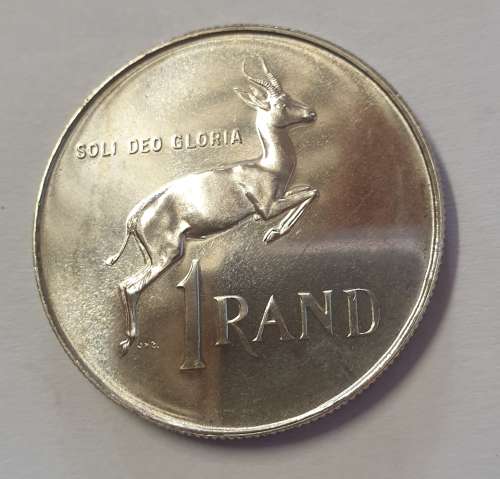 1965 South Africa 1 Rand - High Grade Coin