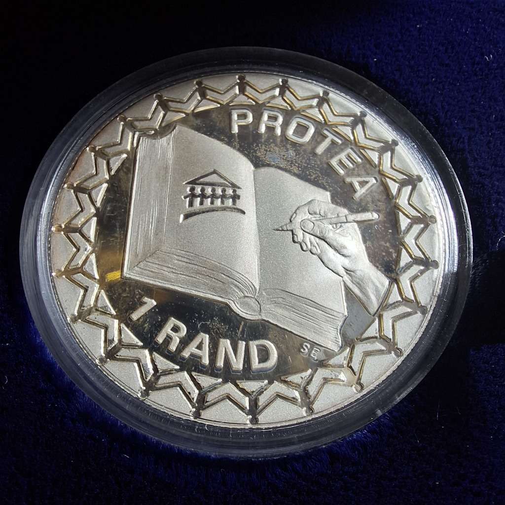 1 Rand South African Constitution Silver Coin 1996
