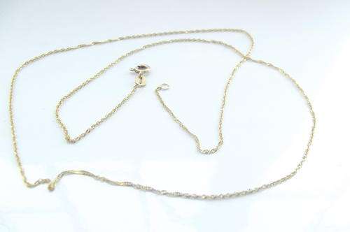 9ct yellow gold fine pendant chain by Dazzling Jewellers