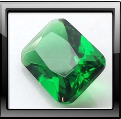 8x6mm Rectangular Emerald Simulant Approx Eq of 1.60ct Emerald