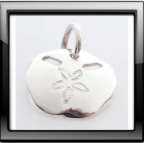 No3 Pansy Shell Charm/Small Pendant in Sterling Silver.
