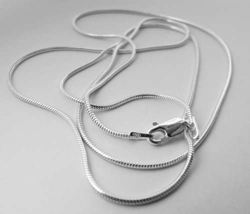 925 sterling silver snake chain 1.2mm thick, 60cm long 1481-030:60cm