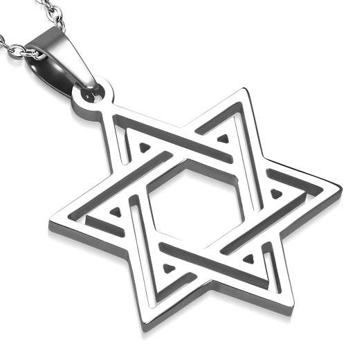 Cut-Out Star Of David Pendant - POK368