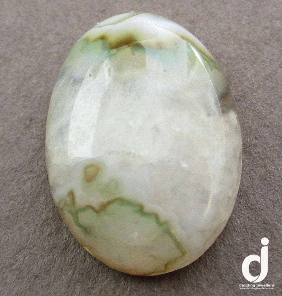 Agate Cabochon: 10.00ct  | 17.93x12.75mm
