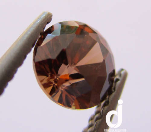 Brown Diamond Simulant | 0.85ct | 5mm