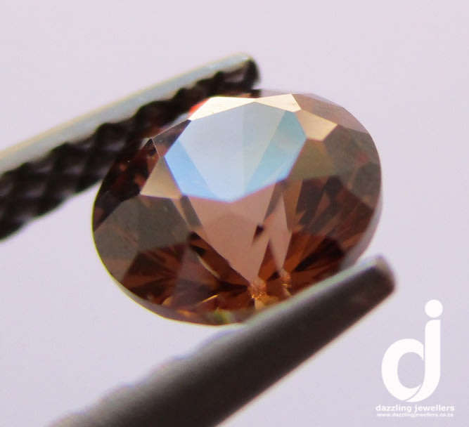 Brown Diamond Simulant | 0.85ct | 5mm