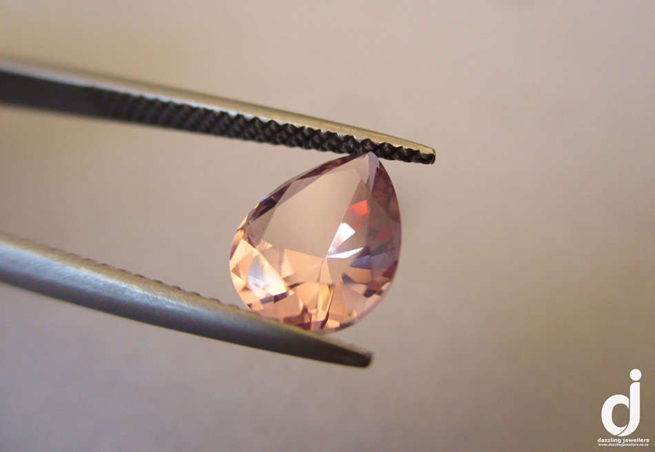 1.45ct Morganite Nano | Pear-shape | 9x7mm
