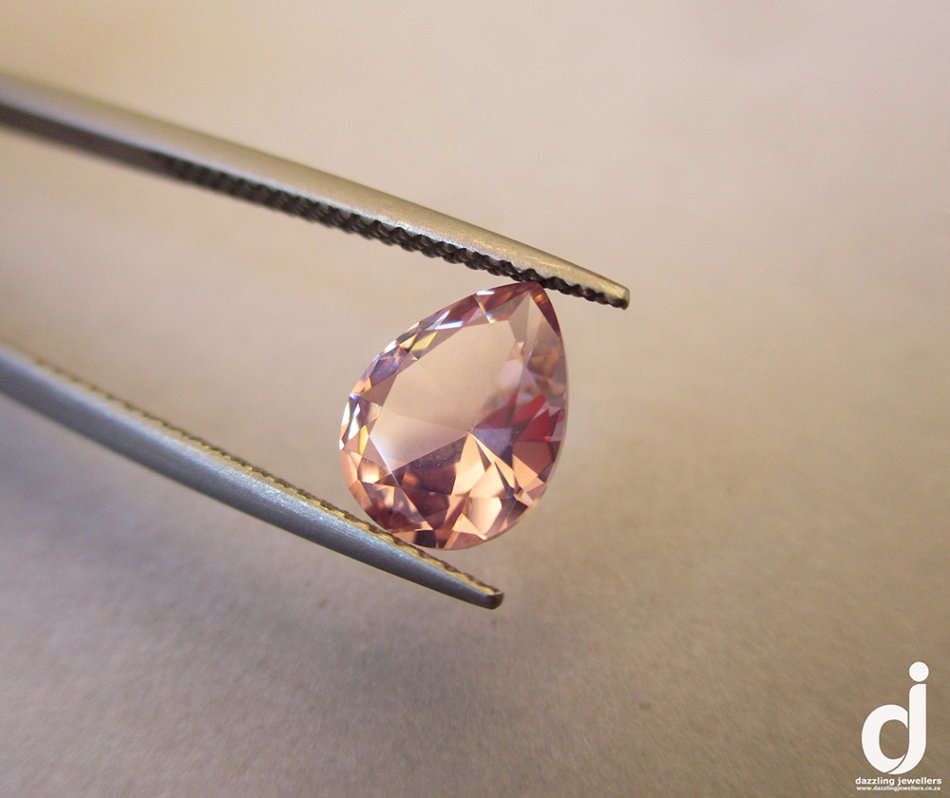 1.45ct Morganite Nano | Pear-shape | 9x7mm