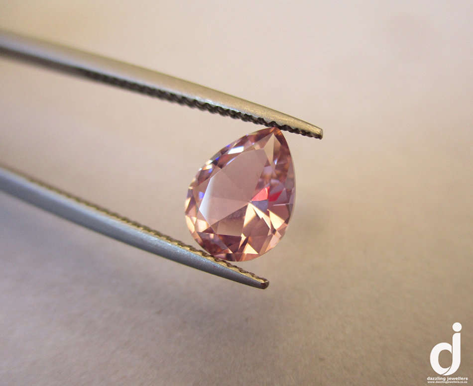 1.45ct Morganite Nano | Pear-shape | 9x7mm