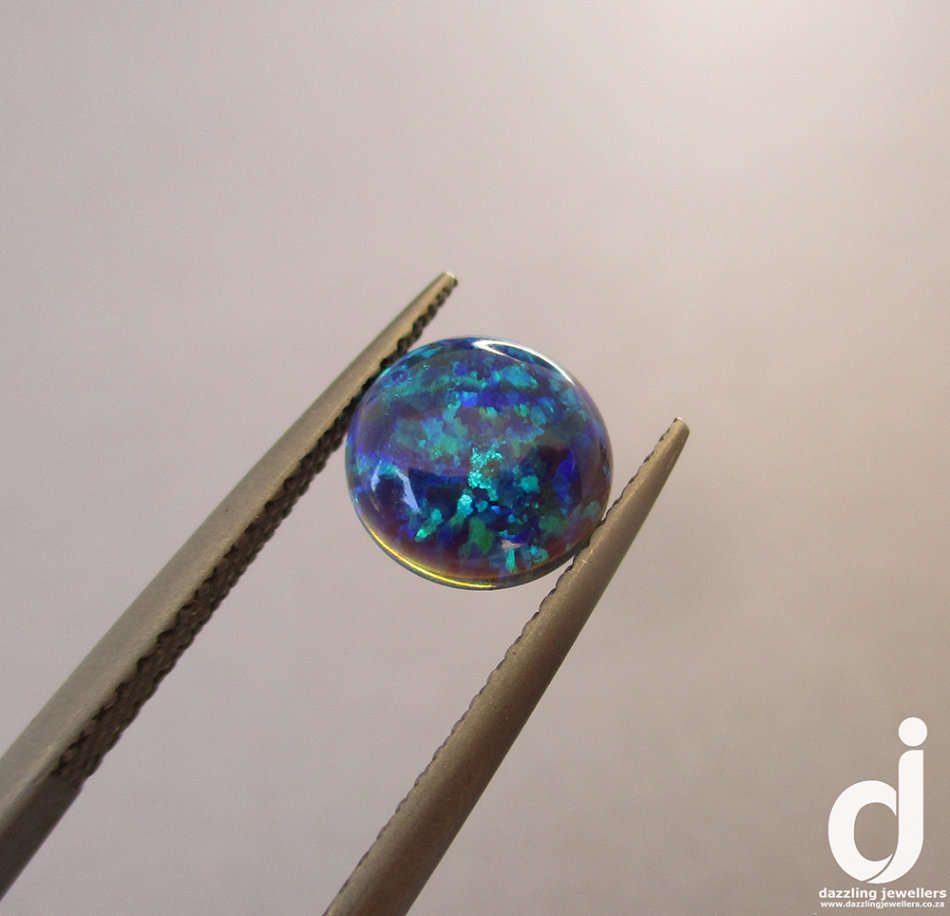 Blue Opal Cabochon | 0.80ct | 8mm