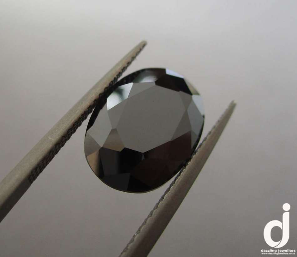 9.85ct | Black Diamond Simulant | Cubic Zirconia | 14x10mm