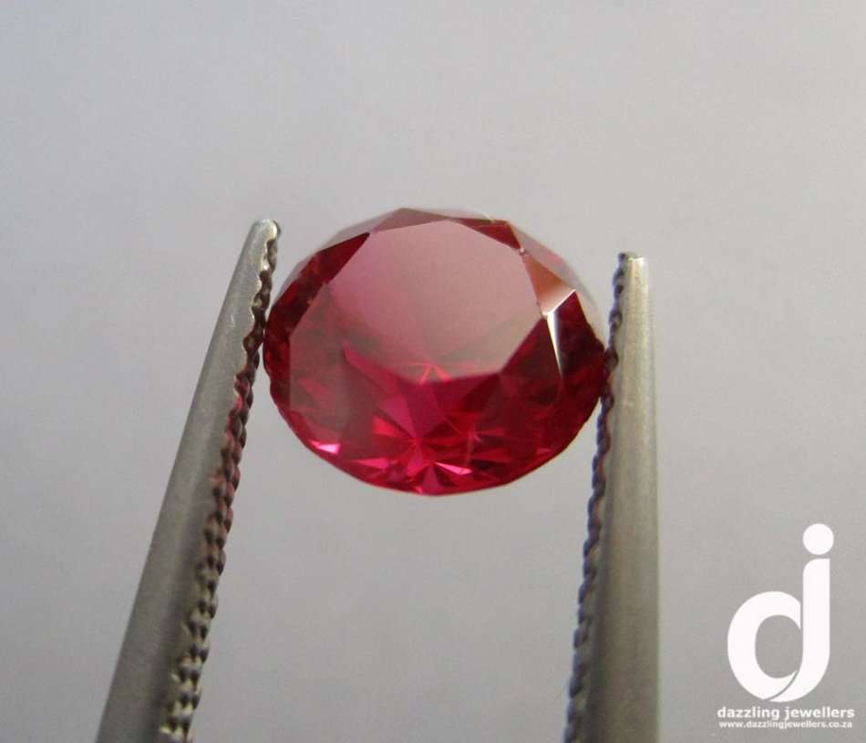 1.60ct | 7mm | Ruby | Round | Simulant