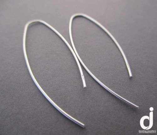 Wire threader hook earrings | Sterling Silver