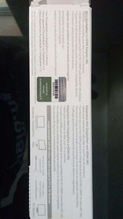 Mini DisplayPort to HDMI Adapter (4K) | Moshi